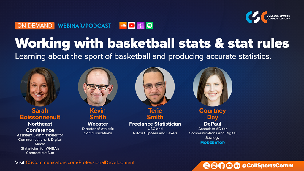 On-Demand Webinar: Working with basketball statistics, stat rules & producing accurate statistics
